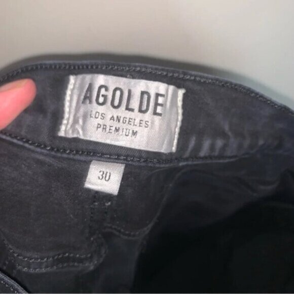 Agolde Filter Free Jeans Skinny Black 30 - Picture 6 of 12